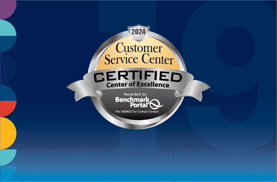 Benchmark Portal Certified Center of Excellence logo with blue background.