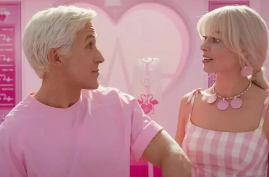 Ryan Gosling and Margot Robbie from Warner Bros. Pictures' "Barbie"