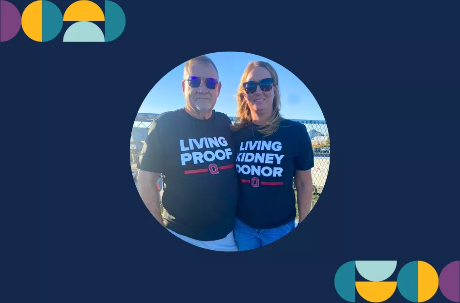 Mike Cook, left, and his daughter, Bread Financial EVP and Chief Credit Risk Officer Tammy McConnaughey.