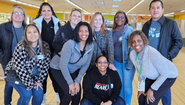 BLAC members at a recent "Pay Forward" event at the Mid-Ohio Food Collective.