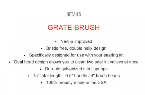 Grate Brush product details