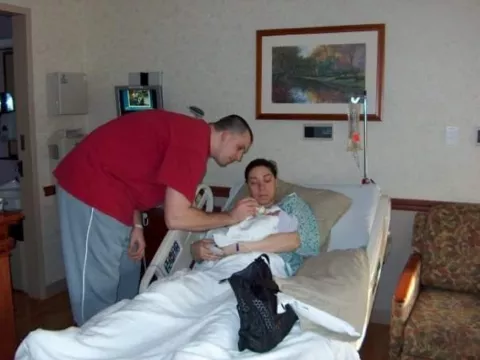 Photo from when Tyson was born Photo from when Tyson was born